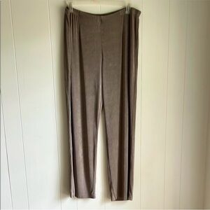 Chico’s Women’s Straight Leg Elastic Waist Beach Lagen Look Capsule Pants Sz XXL